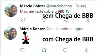 Neste a mensagem fica completamente bloqueada