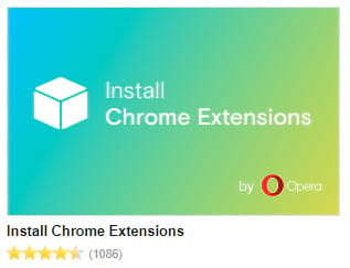 Extensão do Opera pra baixar extensões do Chrome