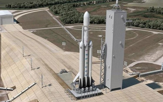 O Falcon Heavy poderá ser considerado o foguete mais poderoso caso o voo seja bem-sucedido