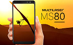 Multilaser anuncia o smartphone intermediário MS80 com bordas finas e tela 18:9 Multilaser anuncia o smartphone intermediário MS80 com bordas finas e tela 18:9
