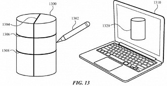 Forma cilíndrica parace estar sendo transmitido diretamente para o notebook