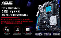 ASUS anuncia suporte para processadores AMD Ryzen com gráficos Radeon