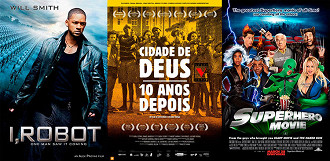 Eu, Robô / Doc Cidade de Deus 10 anos depois / Super-heróis o Filme