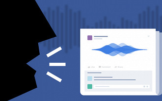 Facebook inicia os testes de posts com áudios no feed de notícias.