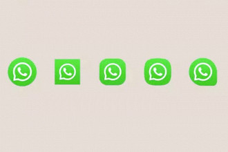 São 5 opções disponíveis para mudar o ícone do WhatsApp.