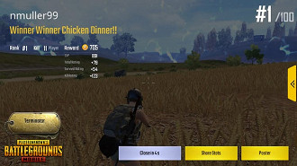 Winner winner chicken dinner - PUBG on smartphone