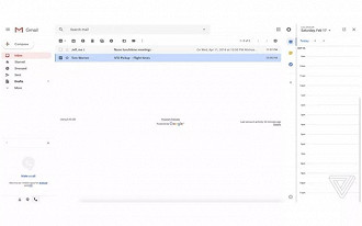O novo design do Gmail traz o Material Design do Google. 