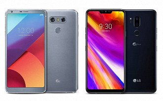 LG G6 comparado com LG G7 ThinQ