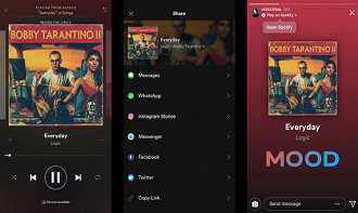 A ferramenta permite compartilhar o que está ouvindo no Spotify. (Imagem: Reprodução/Facebook)