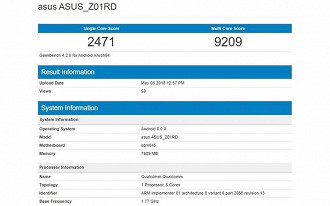 Pontuação no Geekbench