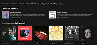 Descobertas da Semana e Radar de Novidades são duas playlists feitas especialmente a partir do gosto do usuário.