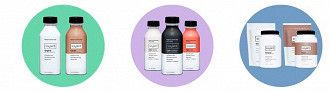 Produtos comercializados hoje pela Soylent: Versão pronta para beber; versão café da manhã; versão em pó