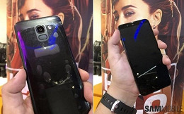 Galaxy J6 em fotos reais confirma tela infinita Galaxy J6 em fotos reais confirma tela infinita