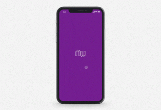 Novo visual do aplicativo do NuBank. (GIF: blog.nubank)