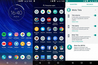 Telas do Android Oreo no Moto G6 Plus