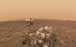 Sonda da NASA registra imagens raras de dunas azuis em Marte Sonda da NASA registra imagens raras de dunas azuis em Marte