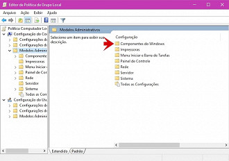 Editor de política local do Windows