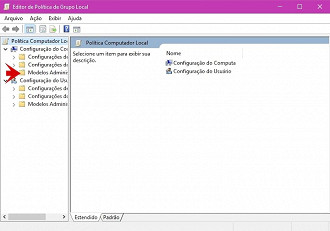 Editor de política local do Windows