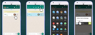 Como converter mensagem de áudio recebido em texto no WhatsApp