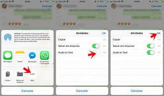 Como converter mensagem de áudio recebido em texto no WhatsApp