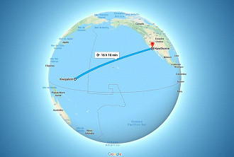 Mais de 7700 quilômetros separavam a fábrica do local de lançamento