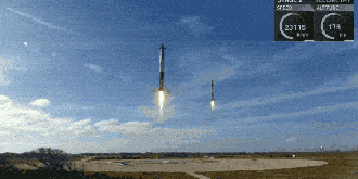 2 dos 3 boosters do Falcon Heavy pousam com sucesso