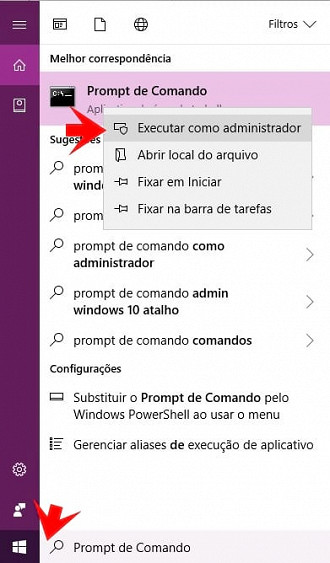 Desinstalando a licença usando o prompt de comando