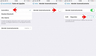 Configuração para atender chamadas automaticamente no iPhone com iOS 11