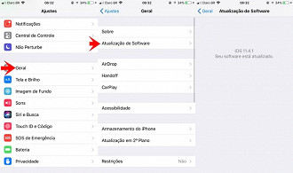 Confira se seu iOS está atualizado.