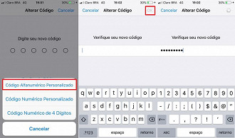 Alterar a senha do iPhone/iPad