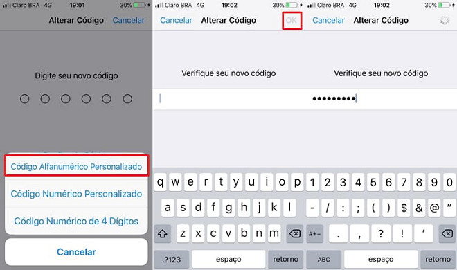Como mudar a senha do seu iPhone ou iPad para alfanumérica e deixar ...