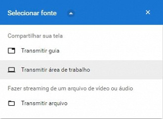 Transmitir área de trabalho para o Chomecast