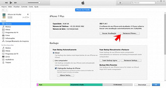Restaurar iPhone pelo iTunes