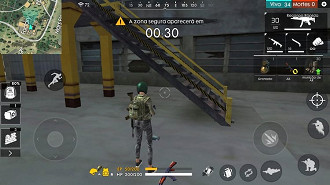 Colete armas e suprimentos no começo do jogo