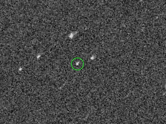 Imagem captada pela sonda da Nasa do asteroide Bennu.