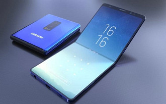 Samsung pode apresentar celular dobrável até o final do ano. Samsung pode apresentar celular dobrável até o final do ano.