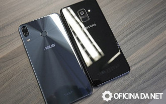 Zenfone 5 e Galaxy A8 feitos em vidro