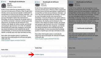 Atualização iOS 12