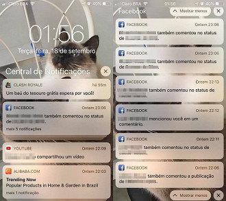 Notificações agrupadas no iOS 12