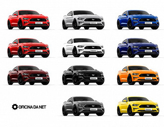 Cores do Ford Mustang GT Premium