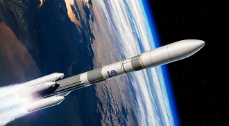 Concepção artística do Ariane 6 que voará somente em 