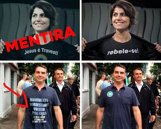 Exemplos de imagens fake news nas Eleições 2018.