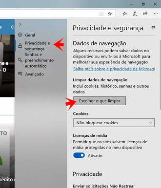 Excluir o WinPcap do Microsoft Edge