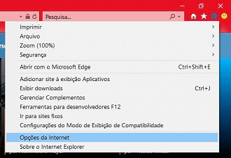 Mudar página inicial do Internet Explorer