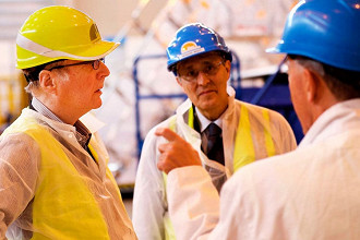 Paul Allen visitando a construção do ITER