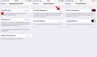 Adaptações de tela > Inverter Cores > Inversão Inteligente