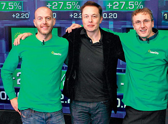 Peter Rive, Elon Musk e Lyndon Rive