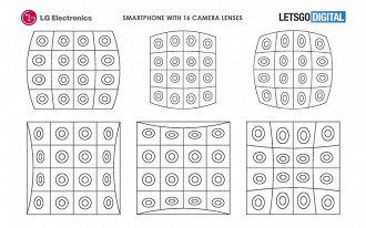 LG registra patente de smartphone com 16 câmeras