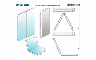 Smartphone com duas telas da Samsung