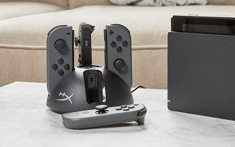 HyperX lança estações de carregamento de baterias para controles de videogames. HyperX lança estações de carregamento de baterias para controles de videogames.